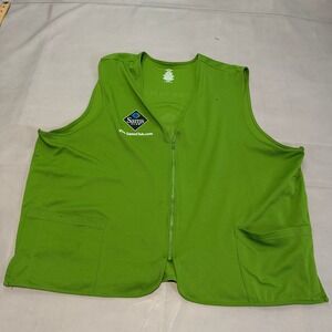 Sam Club Associate Employee Uniform Vest Green Mesh Zip Walton Front-3XL6296